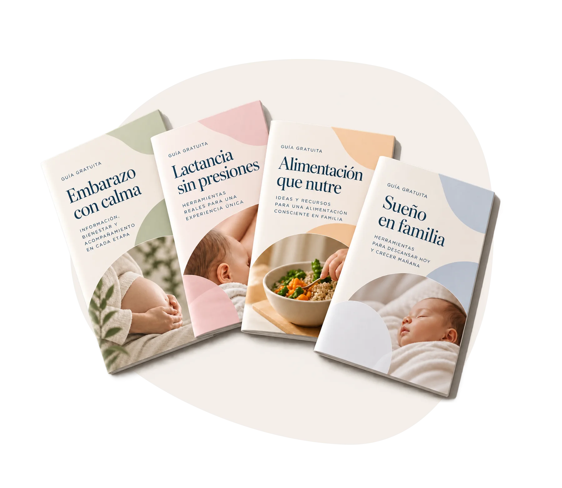 Cuatro guías gratuitas sobre embarazo, lactancia, alimentación y sueño